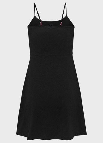 Чорна кежуал сукня кльош Tommy Jeans однотонна