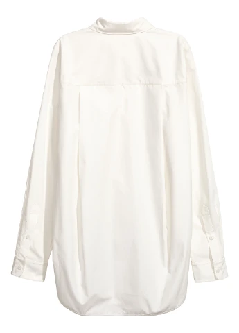 Белая кэжуал рубашка H&M Studio