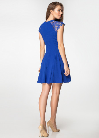 Синя кежуал сукня кльош Simply Brilliant фактурна