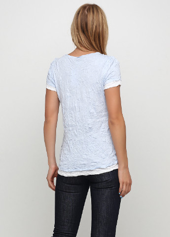 Голубая летняя футболка Linea Tesini