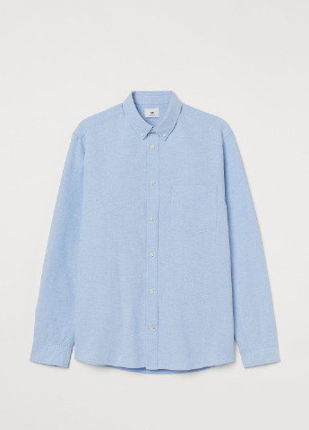 Светло-голубой рубашка однотонная H&M