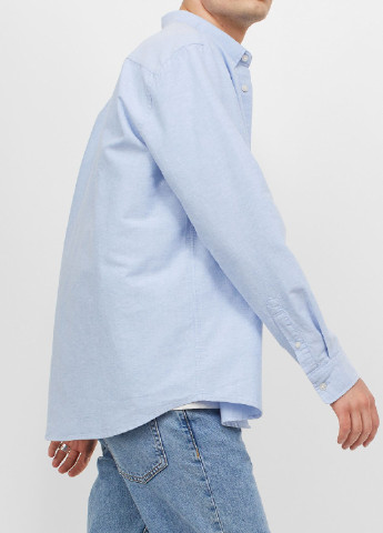 Светло-голубой рубашка однотонная H&M