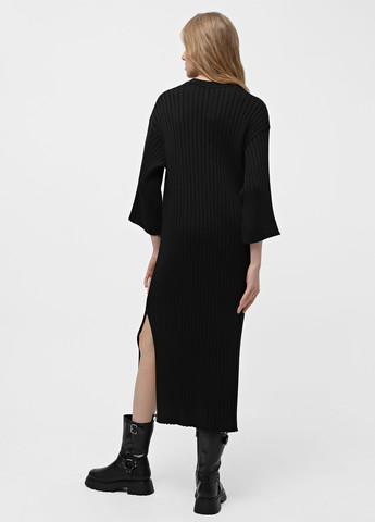 Черное кэжуал платье Braska однотонное