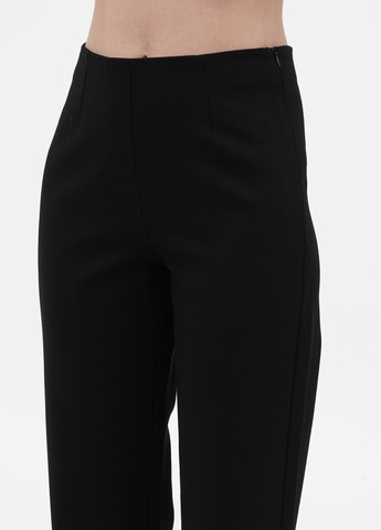 Черные кэжуал демисезонные прямые брюки Comma