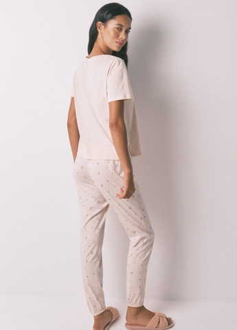 Блідо-рожева всесезон піжама (футболка, штани) футболка + штани Women'secret