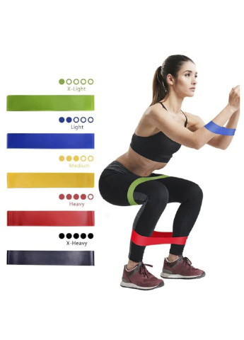 Набор резинок для фитнеса Power Pro Supra 5 шт Разноцветный Good Idea (241274321)