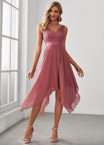 Темно-рожева святковий сукня кльош SHEIN однотонна