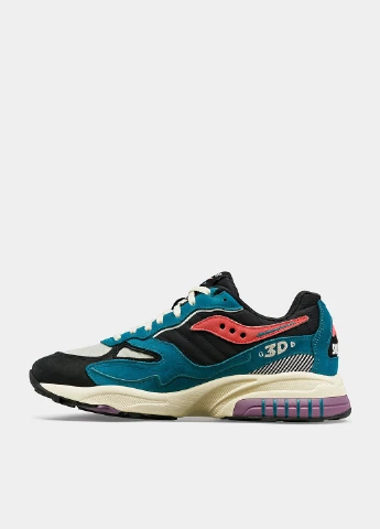 Цветные демисезонные кроссовки Saucony 3D GRID HURRICANE