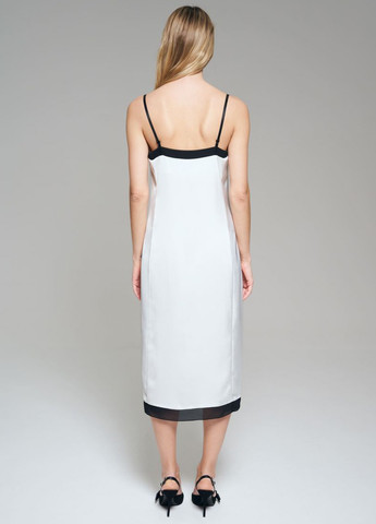 Молочное кэжуал платье платье-комбинация JUL однотонное