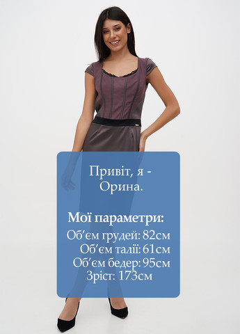 Коричневое кэжуал платье футляр Sassofono однотонное