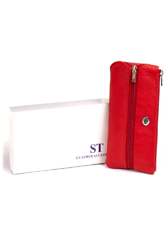 Жіночий шкіряний гаманець-ключниця 15,5х7х0,5 см st leather (229458701)