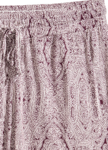 Штани H&M джогери малюнки рожево-лілові кежуали віскоза