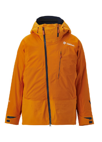 Оранжевая зимняя куртка лыжная Goldwin