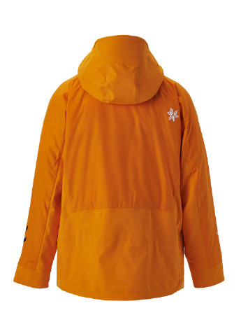 Оранжевая зимняя куртка лыжная Goldwin