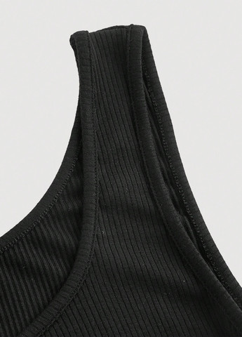 Черное кэжуал платье платье-майка SHEIN однотонное