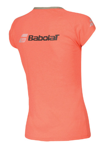 Коралловая летняя футболка с коротким рукавом Babolat