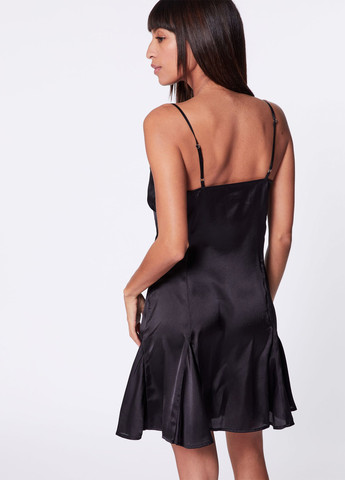 Черное кэжуал платье клеш Jennyfer однотонное