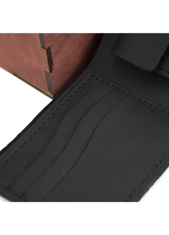Чоловічий подарунковий набір №47 чорний (гаманець і обкладинка на паспорт) в коробці HandyCover (227723577)