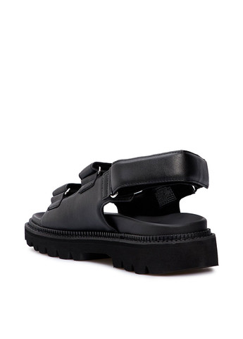 Черные босоножки Tommy Jeans на липучке с логотипом