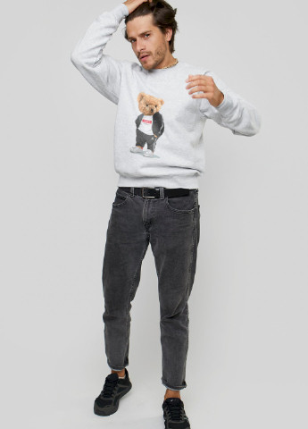 Серый свитшот мужской YAPPI рисунок (250563686)