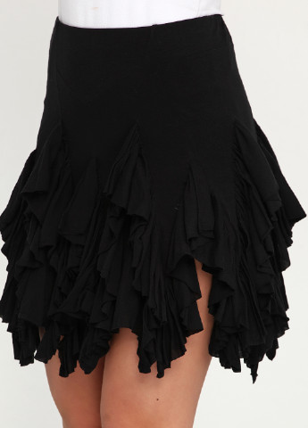 Черная кэжуал однотонная юбка Ralph Lauren мини