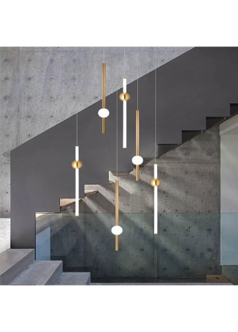 Люстра стельова LED ND7044/900VA Латунь 100х10х10 см. Sunnysky (253630366)