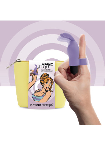 Вибратор на палец Magic Finger Vibrator Purple FeelzToys (252297517)