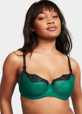 Зеленый демисезонный комплект (бюстгальтер, тусики) Victoria's Secret