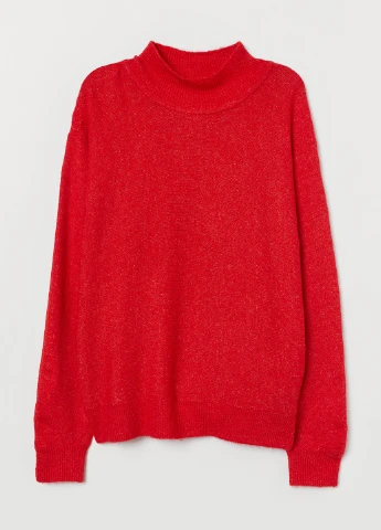 Красный демисезонный свитер H&M