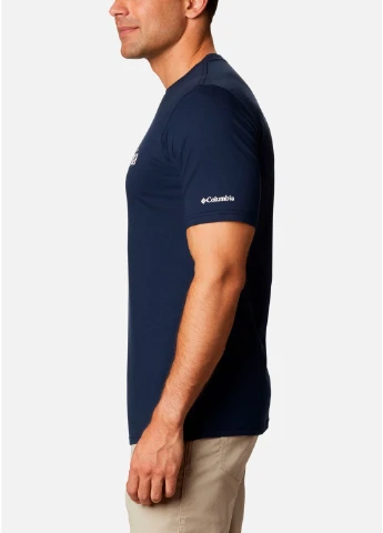 Темно-синяя 1680051clb-466 xxl футболка мужская csc basic logo черничный р.xxl Columbia