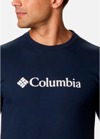Темно-синяя 1680051clb-466 xxl футболка мужская csc basic logo черничный р.xxl Columbia