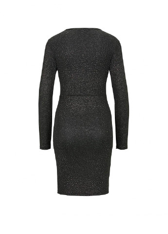 Черное кэжуал платье Tom Tailor меланжевое