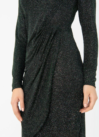 Черное кэжуал платье Tom Tailor меланжевое