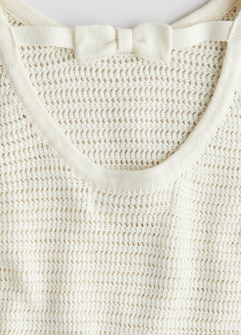 Кремовое платье H&M (371655014)
