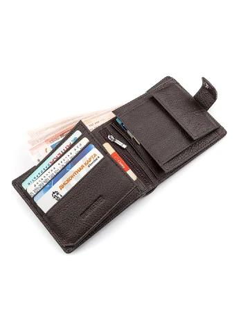 Мужской кожаный кошелек 12х10,5х3 см st leather (252126985)