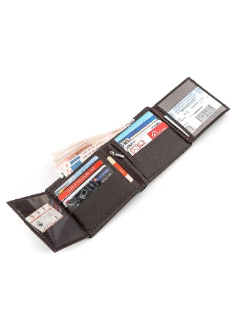 Мужской кожаный кошелек 12х10,5х3 см st leather (252126985)