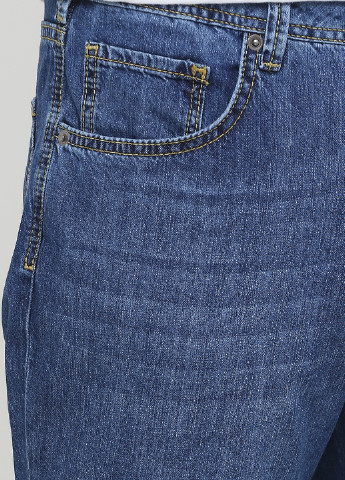 Темно-синие летние прямые джинсы Madoc Jeans