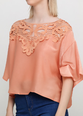 Персикова літня блуза Sassofono