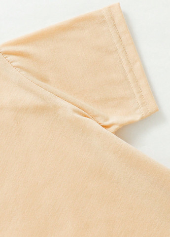 Бежева літня футболка SHEIN