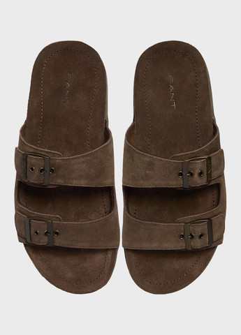 Коричневые кэжуал шлепанцы Gant