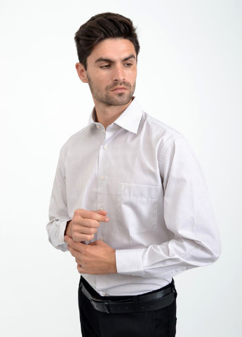 Светло-бежевая кэжуал рубашка в клетку Ager