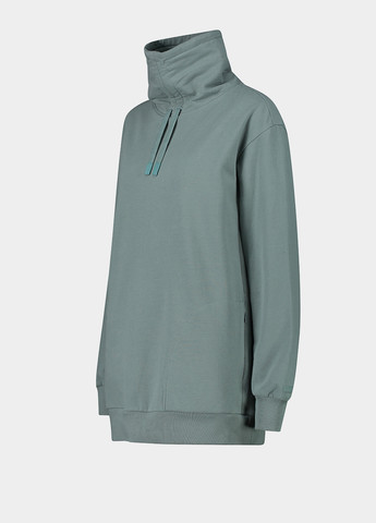 Серо-зеленый свитшот CMP однотонный без декора (275925651)