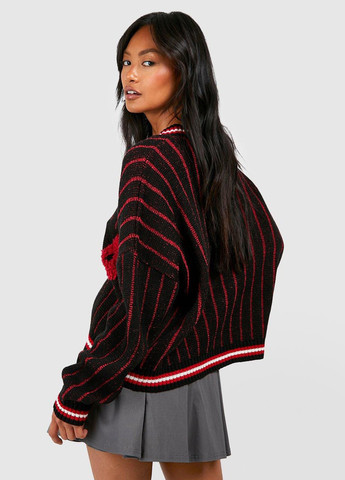 Чорний демісезонний джемпер пуловер Boohoo