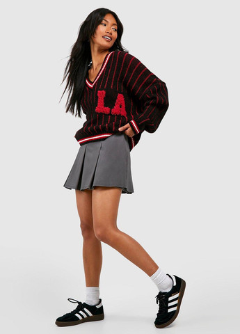 Чорний демісезонний джемпер пуловер Boohoo