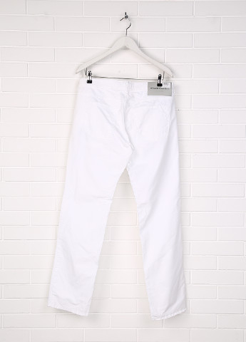 Белые кэжуал демисезонные со средней талией брюки Baldessarini