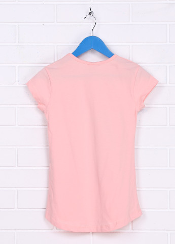 Світло-рожева літня футболка з коротким рукавом Miss Zelish