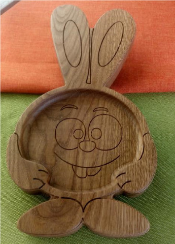Детская экологическая тарелка посуда для детей из дерева "Крош" (5411544-Т) Francesco Marconi (251208280)