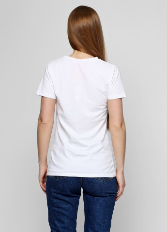 Белая летняя футболка Fiorucci
