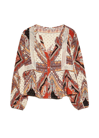 Комбинированная блуза Stradivarius