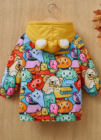 Комбінована зимня куртка SHEIN